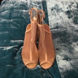 Nasty gal shoe cult mesh peep toe heels